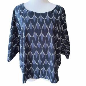 J Jill Purejill Womens Size Small Petite SP Top Oversized I204